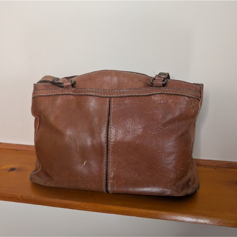 Patricia Nash Italian Leather Tote Bag Brown - Picture 5 of 9